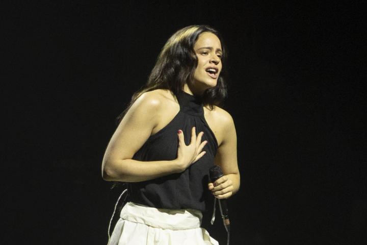 Rosalía, en el concierto por Palestina en Barcelona