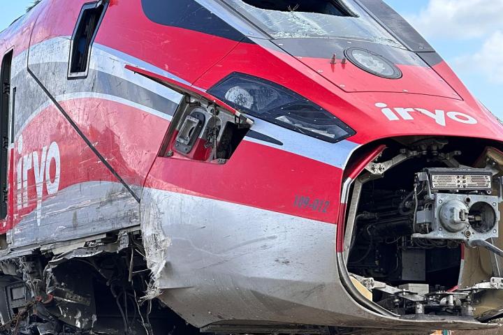 El tren de Iryo accidentado en Adamuz