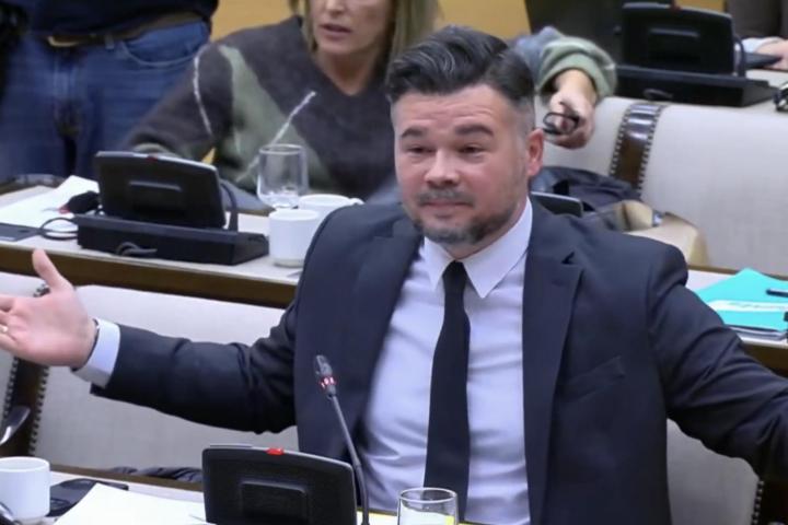 Rufián en la en la Comisión de la DANA del CONGRESO