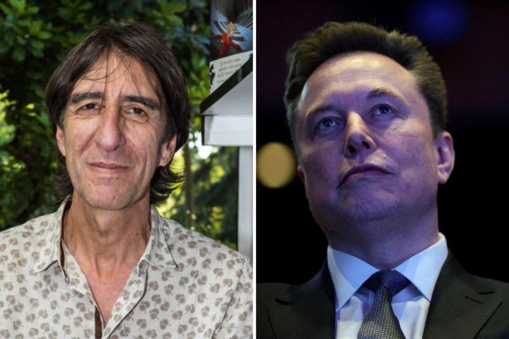 Benjamín Prado y Elon Musk.