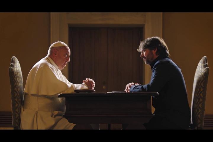 El papa Francisco, entrevistado por Jordi Évole en El Vaticano.