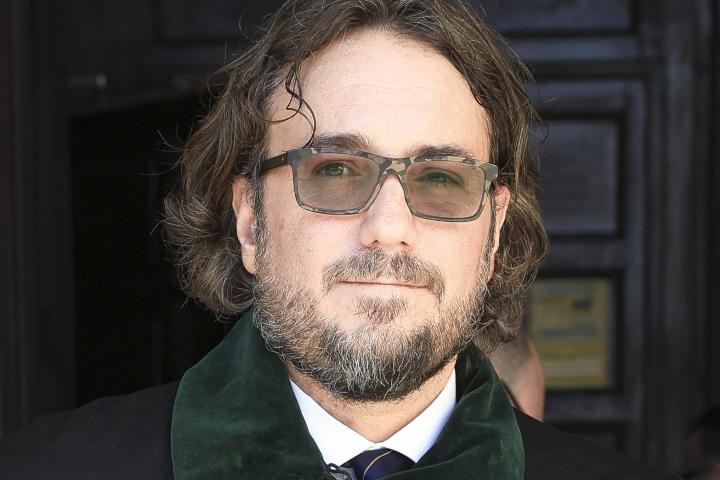 Francisco de Borbón von Hardenberg en el funeral de su padre