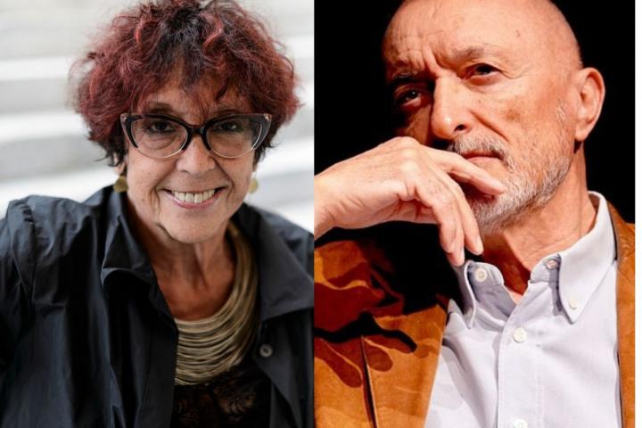 Los escritores Maruja Torres y Arturo Pérez-Reverte.