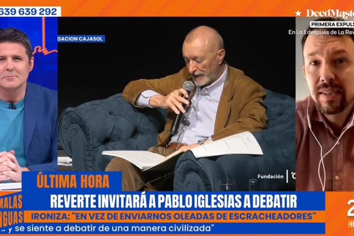 Pablo Iglesias responde en 'Malas Lenguas' a Pérez-Reverte.
