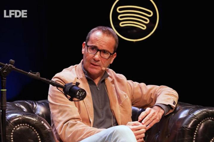 David Jiménez, durante su entrevista en el podcast La fórmula del éxito, de Uri Sabat.