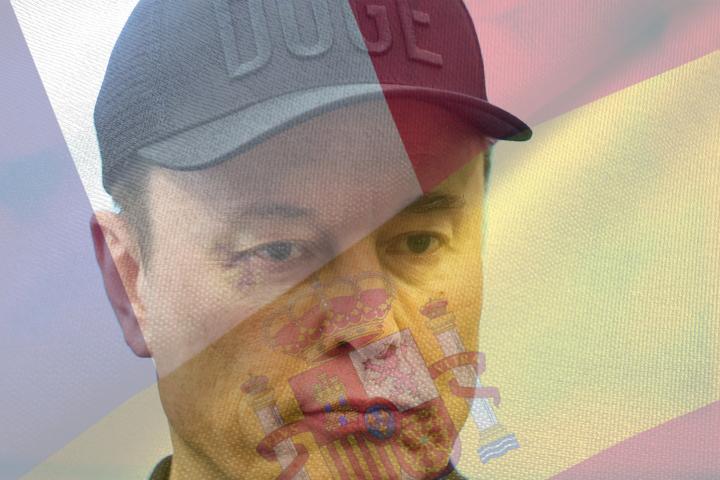 El dueño de X, Elon Musk, sobre las banderas de Francia y España.