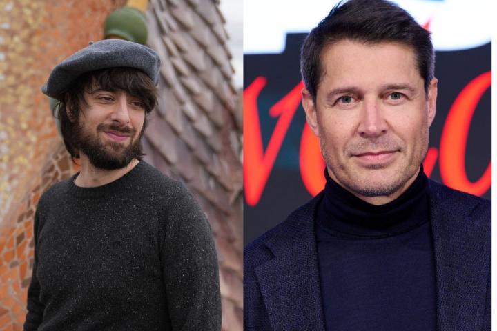 El escritor David Uclés y el periodista Jaime Cantizano.