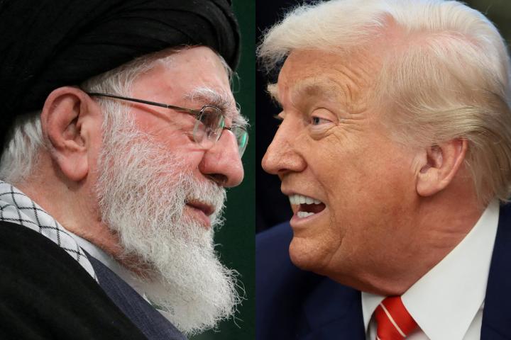 El líder supremo de Irán, Ali Jamenei, y el presidente de Estados Unidos, Donald Trump, en sendas imágenes de archivo.