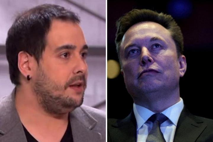 Julen Bollain y Elon Musk.