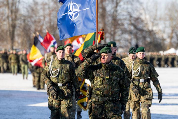 Soldados de la OTAN durante una misión en Lituania