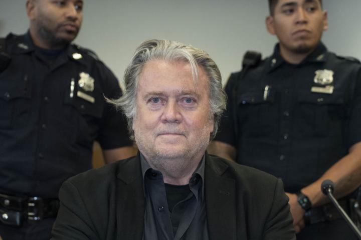 Steve Bannon, en un juicio en Nueva York