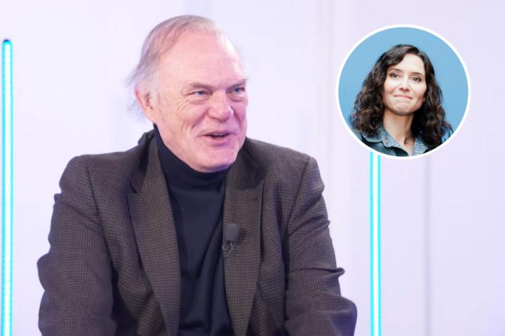 El periodista Pedro Piqueras y la presidenta de la Comunidad de Madrid, Isabel Díaz Ayuso.