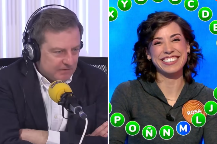 Ignasi Guardans y Rosa Rodríguez, ganadora del mayor bote de 'Pasapalabra'.