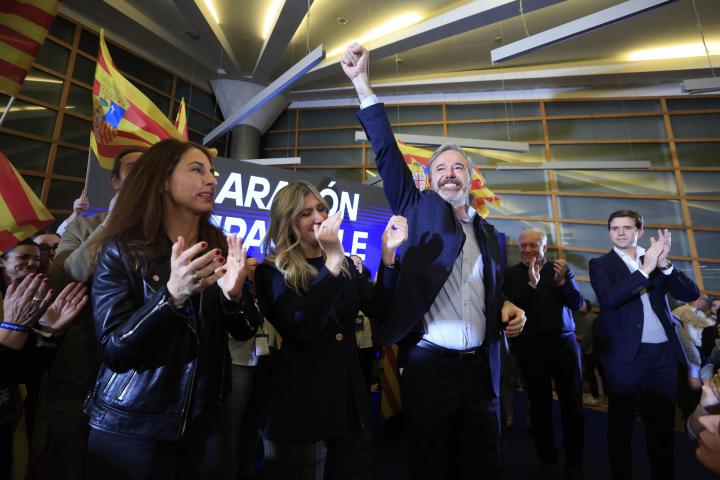 Jorge Azcón, tras valorar el resultado del 8-F.