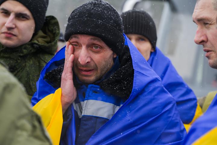 Soldados ucranianos vuelven a casa