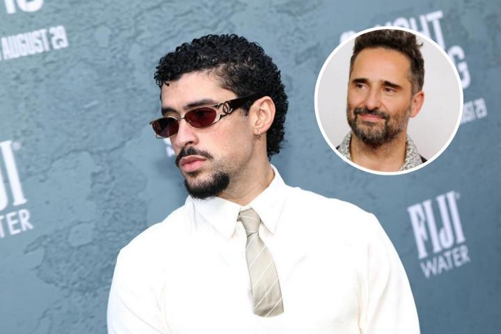 El cantante puertorriqueño Bad Bunny, en una imagen de archivo, junto a Jorge Drexler.