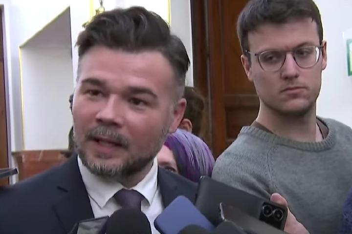 Gabriel Rufián, este martes 10 de febrero en el Congreso
