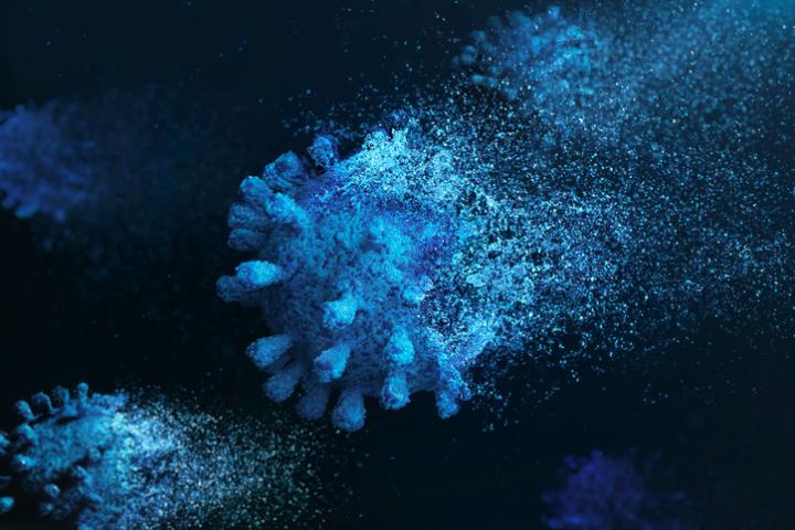 Imagen de archivo del virus de la COVID-19.