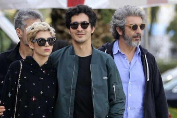 Los actores Úrsula Corberó, Chino Darín y Ricardo Darín en una imagen de archivo de 2017.