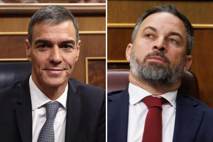 Pedro Sánchez y Santiago Abascal, en una imagen de archivo.