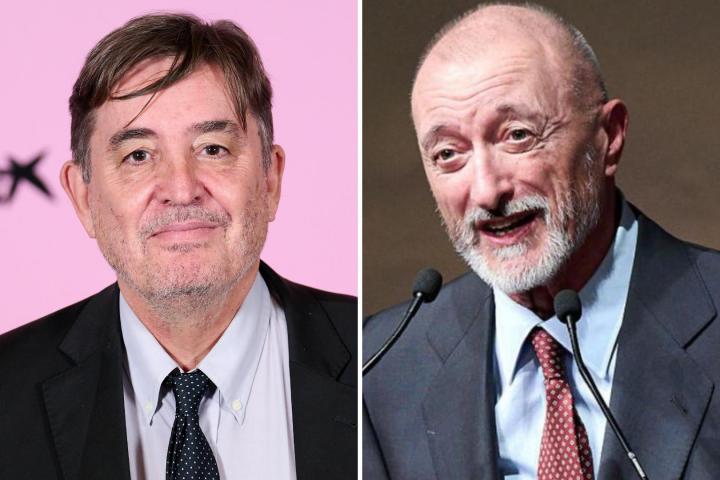 El poeta Luis García Montero y el escritor Arturo Pérez-Reverte