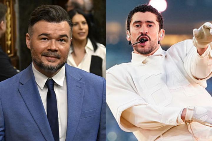 Gabriel Rufián y Bad Bunny