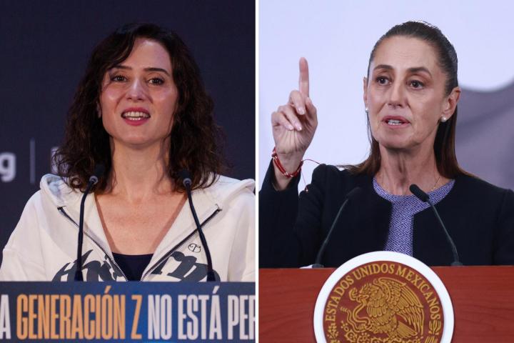 Isabel Díaz Ayuso y Claudia Sheinbaum.