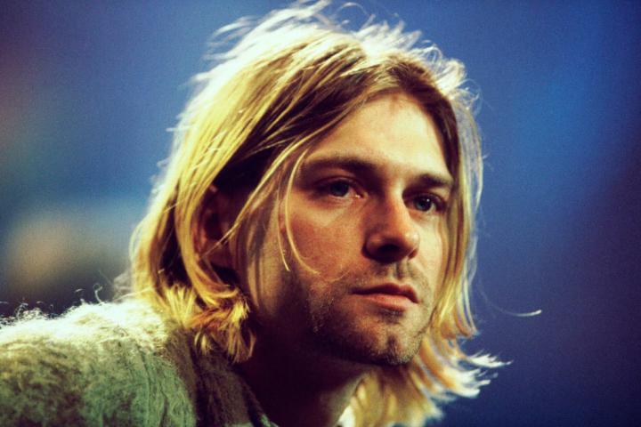 Kurt Cobain, líder de Nirvana, durante la grabación de MTV Unplugged en los estudios Sony de Nueva York, el 18 de noviembre de 1993.