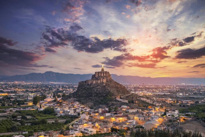 Puesta de sol en Murcia