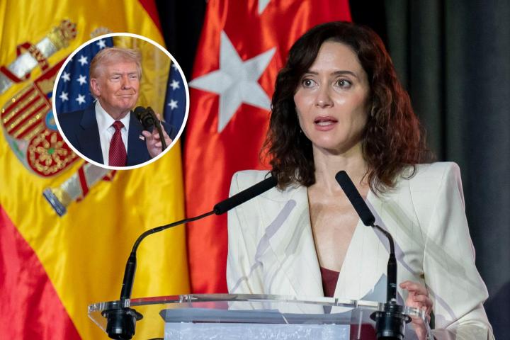 Isabel Díaz Ayuso y Donald Trump.