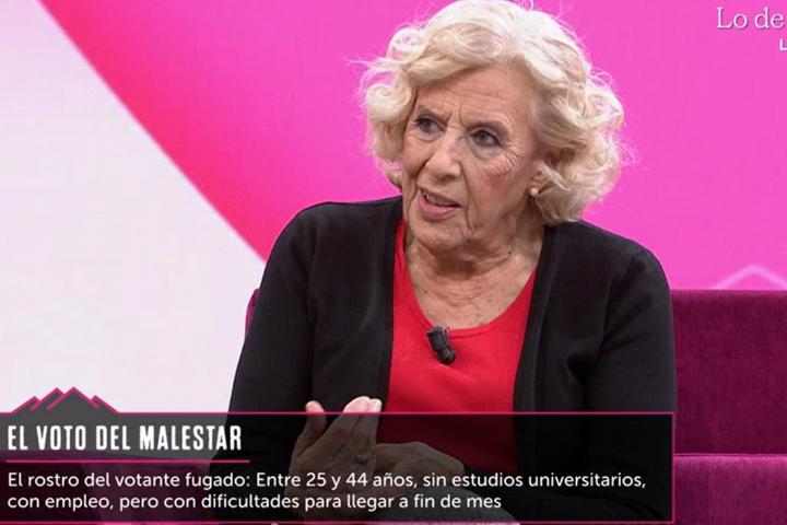 Manuela Carmena en 'La Roca'.