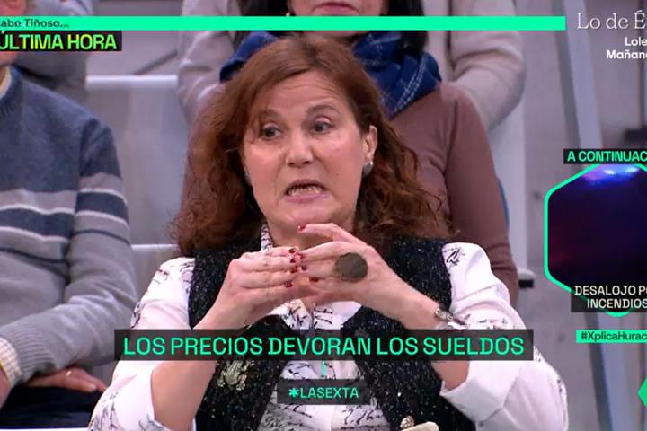 Teresa Carrillo, de 55 años, en 'LaSexta Xplica'