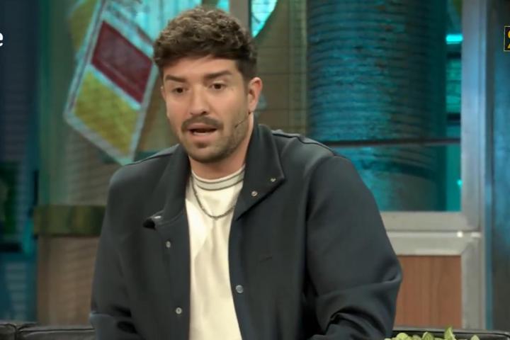 El cantante Pablo Alborán durante su visita a 'La Revuelta'.