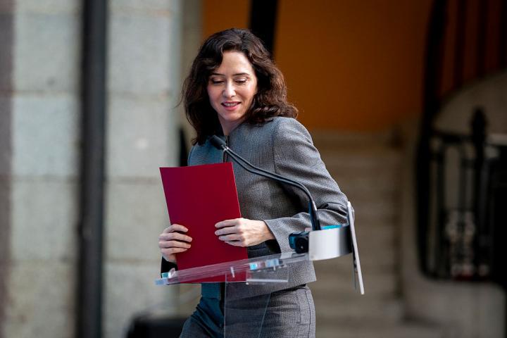 La presidenta de la Comunidad de Madrid, Isabel Díaz Ayuso