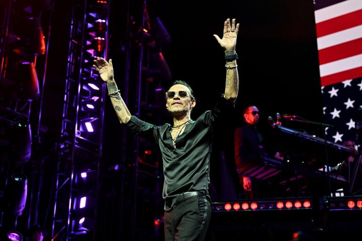 Marc Anthony en su concierto en Las Vegas el pasado 13 de febrero.