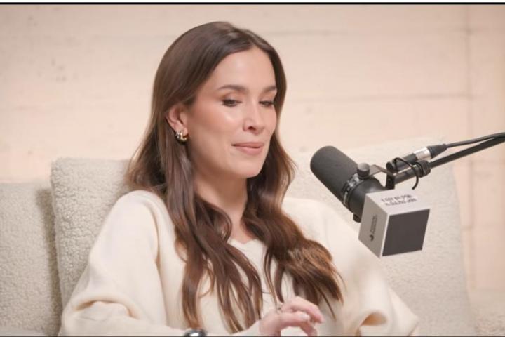 María Pombo en un momento de la entrevista con Vicky Martín Berrocal.