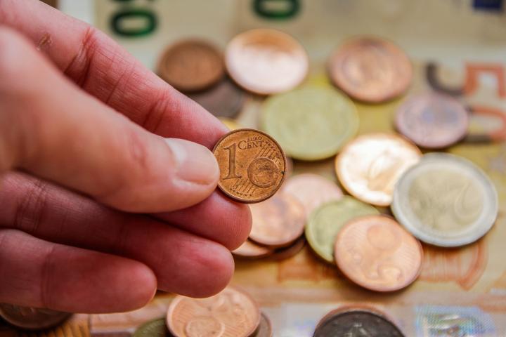 Una moneda de un céntimo, en una imagen de archivo