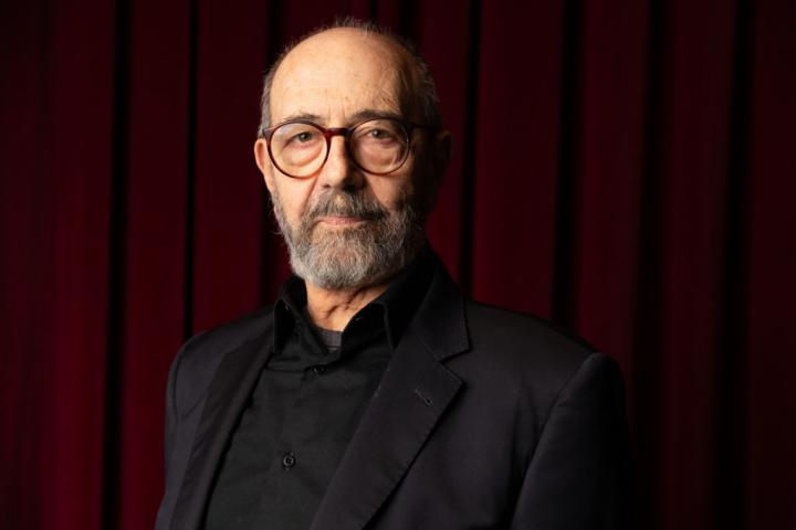 El actor Miguel Rellán, en el Teatro Cervantes.