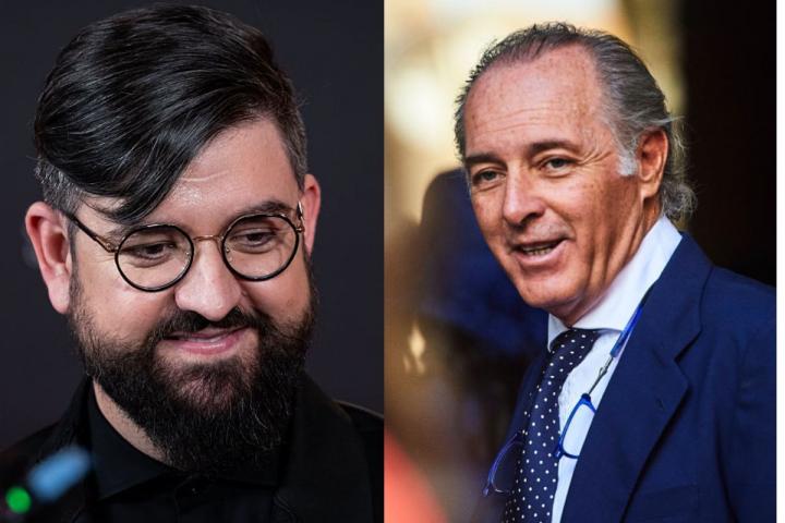 El humorista Manu Sánchez y el cantante José Manuel Soto.