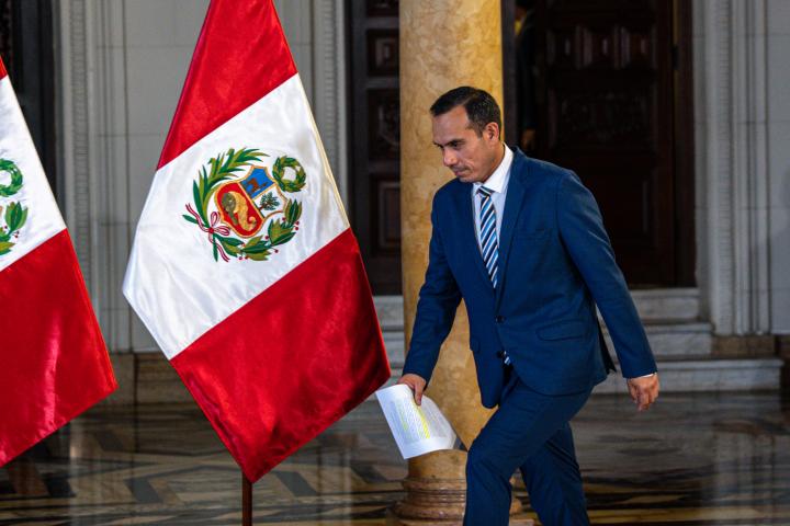 El presidente interino de Perú, José Jerí.