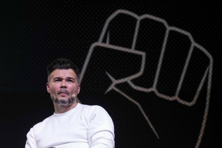 Gabriel Rufián, durante el acto de presentación de su proyecto