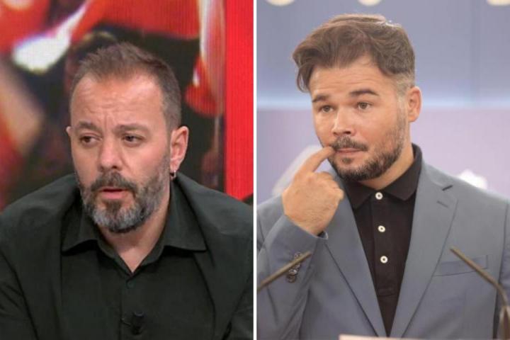 Antonio Maestre junto a Gabriel Rufián, en una imagen de archivo