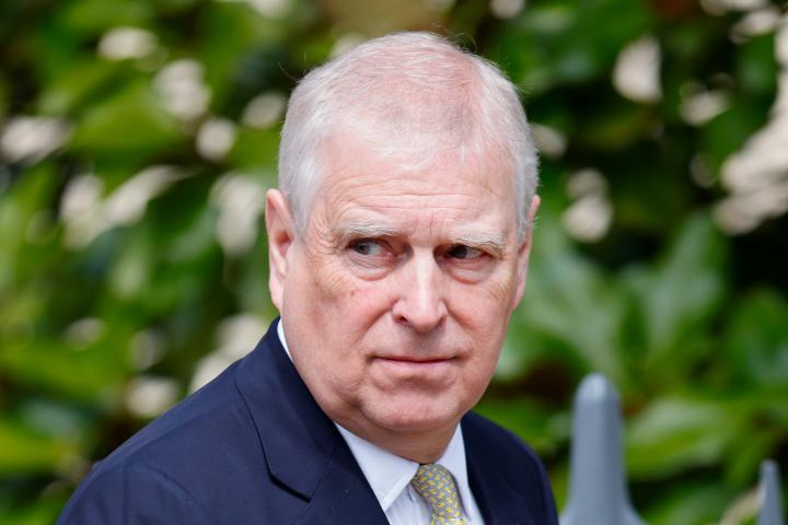 El expríncipe Andrés Mountbatten-Windsor en la Misa de Pascua 2025 en Windsor Castle