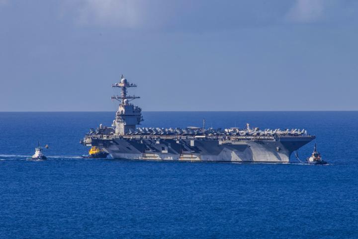 Imagen de archivo del portaaviones estadounidense USS Gerald R. Ford.