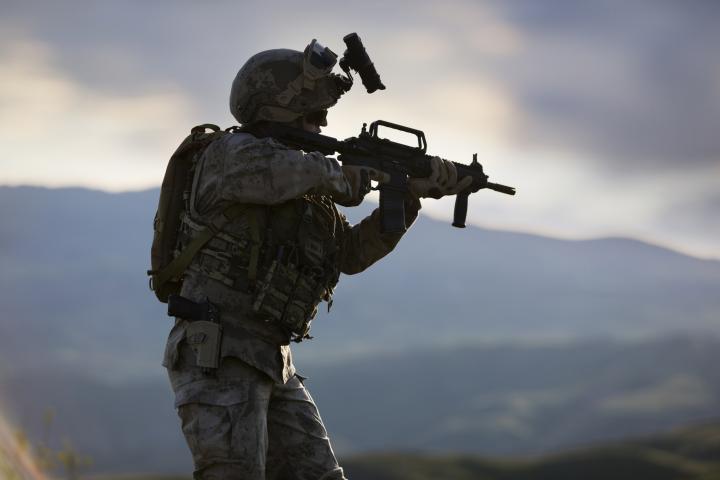 Un soldado, en una imagen de archivo