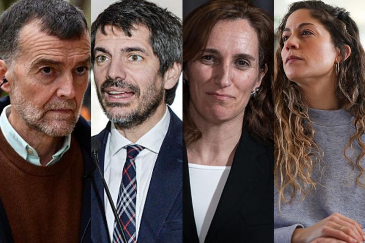 Antonio Maíllo, Ernest Urtasun, Mónica García y Lara Hernández