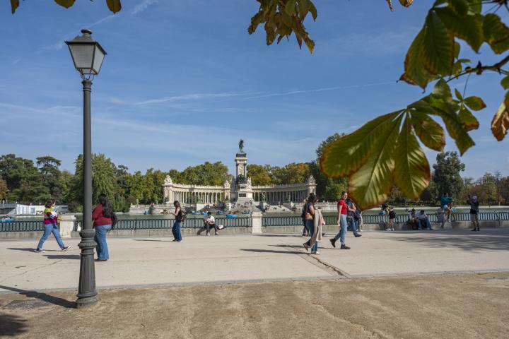 El parque del Retiro, en Madrid.