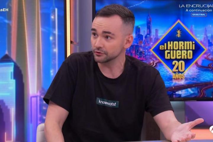 El Xocas durante su visita a 'El Hormiguero'.