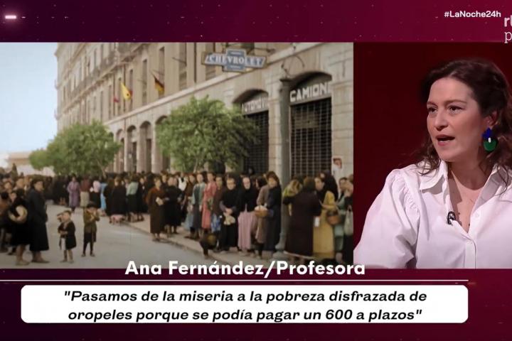 La profesora Ana Fernández-Cebrián en el 24 Horas.
