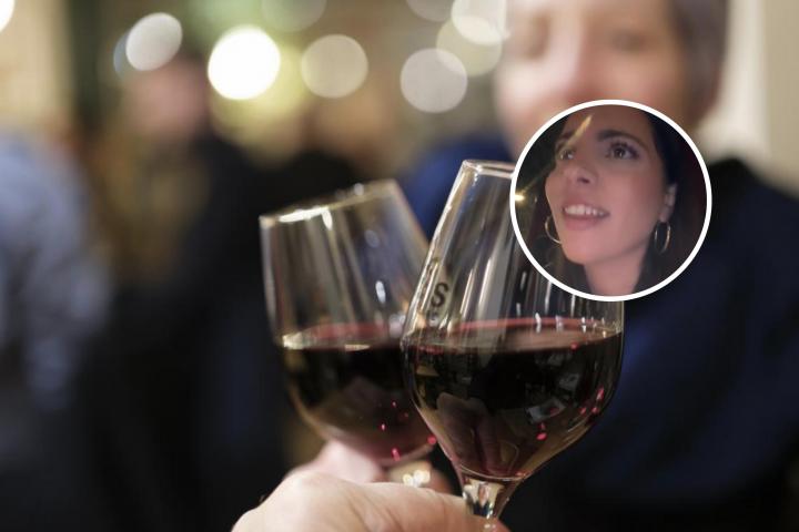 Copas de vino y la cara de @lledomiralles